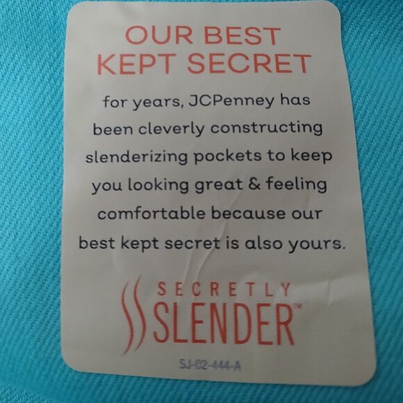 NWT St Johns Bay Capri Jeans 10P Aqua Sail Mid Rise Stretch - Picture 7 of 10